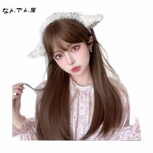 FESHFEN ウィッグ ロング ストレート フルウィッグ 女装 かつら レディーズ カツラ wig 女装ウィッグ ロングウィッグ ハロウィン コスプ