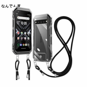 Kyocera TORQUE G06 ケース クリア ショルダー 京セラ TORQUE g06 スマホケース KYG03 ケース 肩掛け 斜めかけ 縄掛け ケース ストラップ