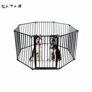 Aikenn 犬 サークル ペットフェンス ペットケージ ペットサークル 室内 中型犬 小型犬 猫 うさぎ 小動物用ゲージ 複数連結可能 形組み換