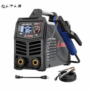 GZ GUOZHI 溶接機 100v 200V 兼用 200A 被覆アーク溶接 tig溶接 直流インバーター 定格使用率60% デジタル表示 小型 軽量 家庭用 出張工