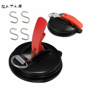 roseddy 吸盤 フック 強力 カーサイドタープ 吸盤 キャンプ タープ 吸盤 直径11.7cm 耐荷重 70kg 固定フック タープ用 吸盤フック 車 連