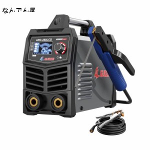 GZ GUOZHI 溶接機 200V 250A 被覆アーク溶接機 インバーター直流 ポータブル 電気 溶接機 定格使用率60% デジタル表示 小型 軽量 家庭用 