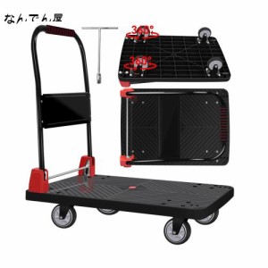 JZOOOZ 台車 折りたたみ台車 耐荷重 300KG (48*72cm) 平台台車 静音台車 台車 折りたたみ 業務用台車 軽量 台車大型 屋内外で使用可能 倉