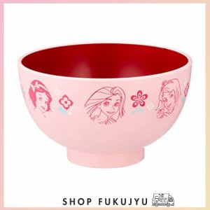 新 ディズニー プリンセス 塗 汁椀 M 子供用 食器 ピンク 114519