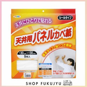 アサヒペン 壁紙 厚手タイプ天井用パネルカベ紙 9枚入り TP-11 粘着タイプ 壁紙の上に直接貼れる 厚手タイプで貼り継ぎ簡単 扱いやすいパ