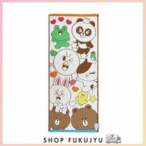 丸眞 フェイスタオル LINE FRIENDS ラインフレンズ ハッピーラインフレンズ 綿 2サイズ展開 5585000100