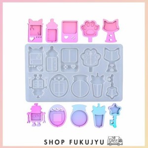 サムコス シリコンモールド UVレジン ソフトモールド セット かわいい きれい 粘土 樹脂 石膏 石鹸 キャンドル キャンドル アロマストー