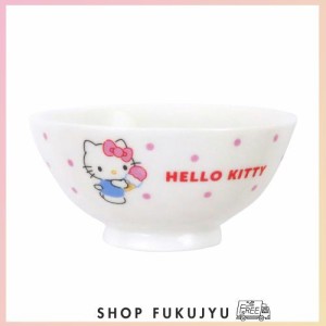 サンリオ(SANRIO) 「 ハローキティ 」 茶碗 お茶碗 11×5.5cm 電子レンジ対応 食洗機対応 キャラクターズ スイーツ＆ドット 日本製 33510