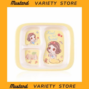 ディズニー プリンセス ハローキティ ランチプレート 皿 ホワイト 子供用食器 食洗機対応 電子レンジ対応 食器 キティ グッズ 白雪姫