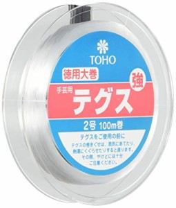 TOHO テグス 太さ約0.23mm×約100m巻 強 2号 スキ 6-100-12