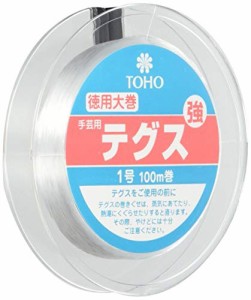 TOHO テグス 太さ約0.17mm×約100m巻 強 1号 スキ 6-100-11