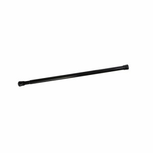 突っ張り棒シャワーカーテンロッド 強力伸縮棒 つっぱり棒 ブラック 70-120cm