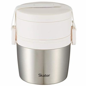 スケーター (skater) 真空 保冷・保温 タテ型 ステンレスランチボックス 弁当箱 600ml ホワイト STLBT6