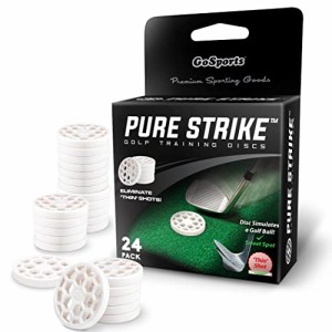 アプローチ [スイートスポット ディスク 室内 屋外] PURE STRIKE GoSports ゴルフ ウェッジ アイアン 練習 24枚入り