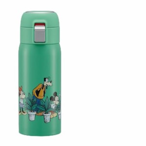 スケーター(Skater) ストロー マグボトル 350ml 保冷専用 ステンレス 水筒 ディズニー ミッキーマウス グリーンワールド ワンタッチオー