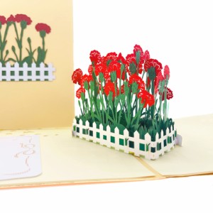 母の日 メッセージカード 立体 バースデーカード 手作り3Dポップアップカード お誕生日カード クリスマスカード 母の日、母の誕生日カー