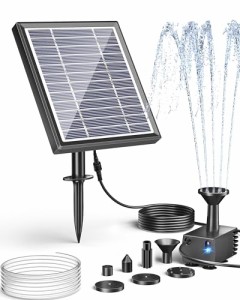 NFESOLAR ソーラー 噴水ポンプ ソーラーポンプ 屋外 噴水 ソーラー噴水ポンプ 循環 ガーデンDIY 池ポンプ 充電電池無し 太陽光充電 バー