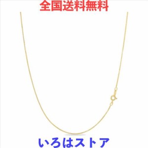 [KEZEF] 18k ゴールドコーティング スターリングシルバーネックレス ボックスチェーン 1mm 幅 ネックレス チェーンのみ メンズ ＆ レディ