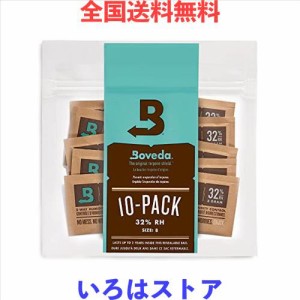 Boveda 包装 と 保管 水分-感度 製品 32-RH 2-ウェイ 湿度 コントロール サイズ 8 最大 1 オンス (30 グラム)用 10-カウント 再密封 袋