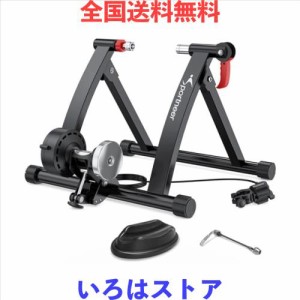 Sportneer ローラー台 自転車トレーナ 自転車トレーニング 固定式 自転車ローラー 6段階負荷調整 マグネット式 26〜28インチに対応 サイ