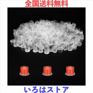 ATOMUS 300pcs タトゥーインクキャップ ベース付きインクカップ使い捨て顔料インクカップ 永久的な眉毛入れ墨ピグメントコンテナ(中)