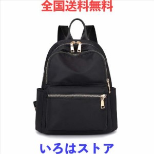 [zhongningyifeng] ZNYFリュック レディース 小さめ ミニリュック かわいい 女の子 ナイロン bag for women 防水 軽量 人気 3way (black 