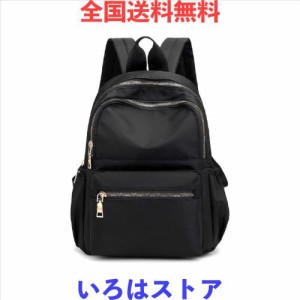 [zhongningyifeng] ZNYFリュック レディース 小さめ ミニリュック かわいい 女の子 ナイロン bag for women 防水 軽量 人気 3way (black 