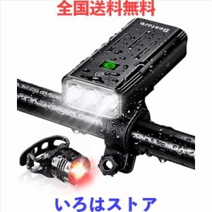 Bestore 自転車 ライト【5200mAh大容量 USB充電式 】 自転車ヘッドライト 防水 LED 800ルーメン モバイルバッテリー機能付き テールライ