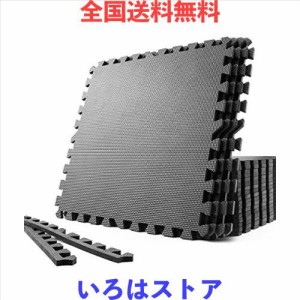 SOLPEX トレーニング ジョイントマット エクササイズ 防音 衝撃吸収 ホームジム 大判ジムマット 60cm×60cm×1.2cm 6枚 キズ防止 高硬度 