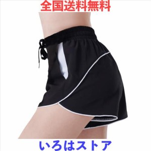 GARVIRP スポーツ ショートパンツ レディース ランニングウエア トレーニング ヨガウエア フィットネス ジムウエア 短パン かわいい 吸汗