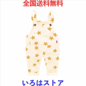 [LittleSpring] サロペット キッズ オーバーオール 赤ちゃん パンツ 子供 男の子 女の子 ベージュ 110