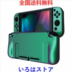 PlayVital Nintendo Switchに対応用アップグレードされたグロッシーケースグリップカバー、ドックに対応できて、Nintendo Switchに対応用