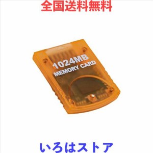 Mcbazel 1024MB Wii・ゲームキューブ対応 メモリーカード 大容量 Gamecube・Wii用 ゲームコンソールメモリーカード(16344ブロック)-オレ