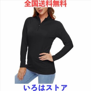 [KEFITEVD] 長袖tシャツ レディース 速乾 uv シャツ ゴルフウェア トップス ラッシュガード 長袖 スポーツtシャツ ランニング カットソー