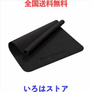 【Amazon.co.jp 限定】チチロバ(TITIROBA) トレーニングマット エアロバイク マット 100×70×0.6cm 筋トレ マット ジムマット エクササ