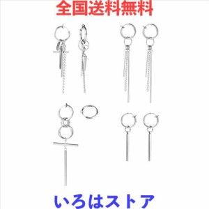 4ペア イヤリング メンズ イヤーカフ フェイクピアスメンズ ピアス 穴なしフープイヤリング レディース ノンホールピアス 両耳セット人気