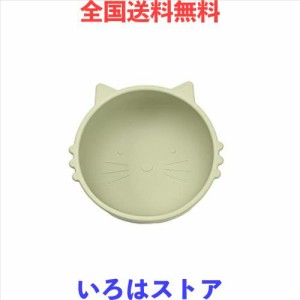 let’s make 離乳食 食器 ひっくり返らない ベビー食器 吸盤 ボウル シリコンボウル 猫の形 赤ちゃん 滑り止め こぼれ防止 ひっくり返し