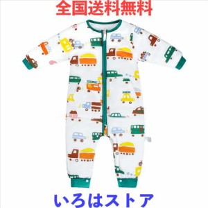 [MOEMOE BABY] スリーパー赤ちゃん 冬 2.5Tog ベビー寝袋脚付き 綿 通気性 ベビースリープサック ベビースリーピングバッグ 長袖 柔らか