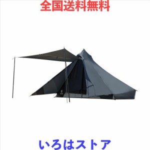 OneTigris TETRAピラミッドテント ワンポールテント ソロテント キャンプテント インナーメッシュテント メインポール付き 登山 アウトド