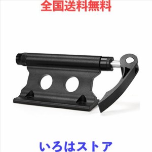 CXWXC 自転車 前フォーク受け スタンド クイックリリース、12mm/15mmスルーアクスル対応 車載と室内保管など用 ブラック（CX-C09）