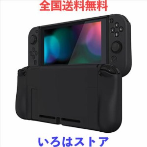 PlayVital Nintendo Switchに対応用アップグレードされたケースグリップカバー、ドックに対応できて、Nintendo Switchに対応用人間工学に