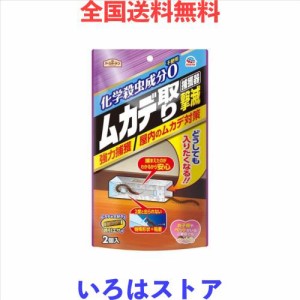 Earth Pharmaceutical アース製薬(Earth Chemical) アースガーデンムカデ取り撃滅 捕獲器 [2個入] 捕獲ボックス 粘着シート 毒餌 百足 侵