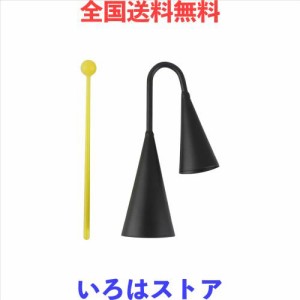 2個セットアゴゴベル サンバ 打楽器 楽器 パーカッション、演奏または装飾用のストライカー付き楽器カウベルメタル (s(18.5*5.5cm))