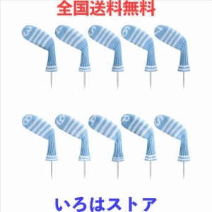 LeFeng ニットゴルフアイアンヘッドカバー 10個 3-9/A/P/S セット - 軽量で丈夫な素材 - 複数のパターンのゴルフクラブヘッドカバー - Ca