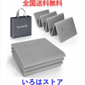 Rondofy ヨガマット 折りたたみ 6mm 【2023新版】トレーニングマット 折り畳み 持ち運びに便利 エクササイズマット フィットネス ピラテ