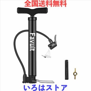 自転車 空気入れ 携帯ポンプ 120psi 携帯用 軽量 フロアポンプ くうきいれ 米式-仏式-英式バルブ対応 ポータブル バイクポンプ ミニフロ