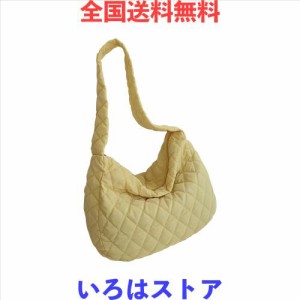 [NANYONGYU] 大容量片肩ですバッグ、女性用ファッションキルティングトートバッグ、バッグキルティングダウンコットン、旅行、通勤、ホリ