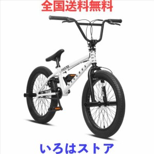 AVASTA BacchusBMX 自転車 20インチ フリースタイルBMXバイク スチール製ジャイロ機構つきペグ付属 初心者に最適 高炭素鋼フレーム 前後U