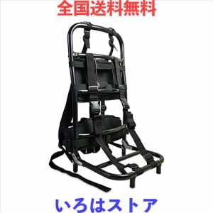 [PAKESI] キャリー 背負子 登山用 アルミ合金 ポータブル 折りたたみ式 耐荷重60KG 頑丈 バックパック外枠 釣り/キャンプ/アウトドア ブ