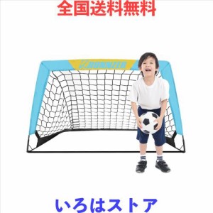 L RUNNZER サッカー ゴール 折りたたみ 子供用 ポータブルサッカーゴール フットサル用ゴール ミニ 室内 屋外 庭 こども 折り畳み 収納バ